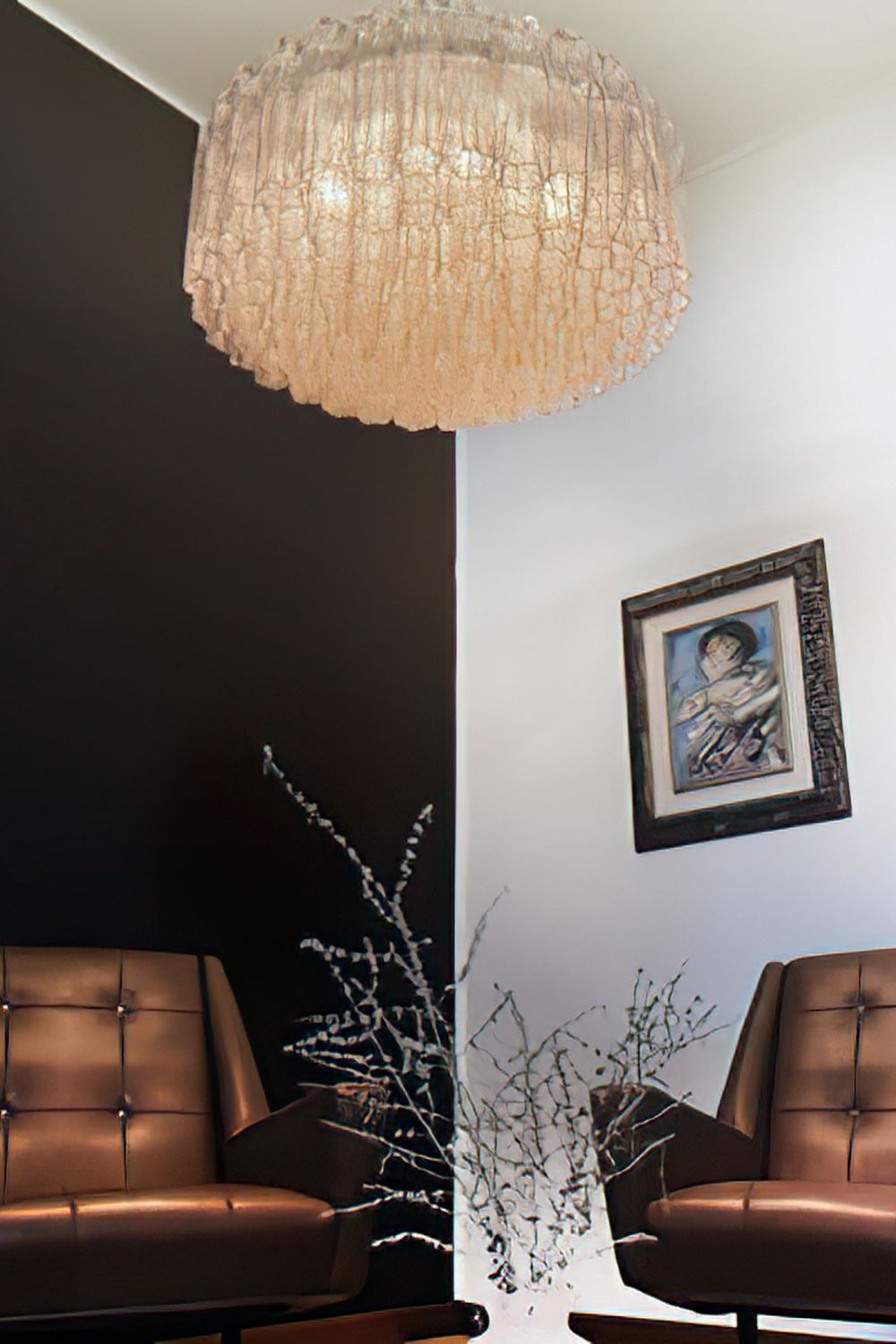 Pink Art Glass Tube Chandelier - view 3 | everlamps