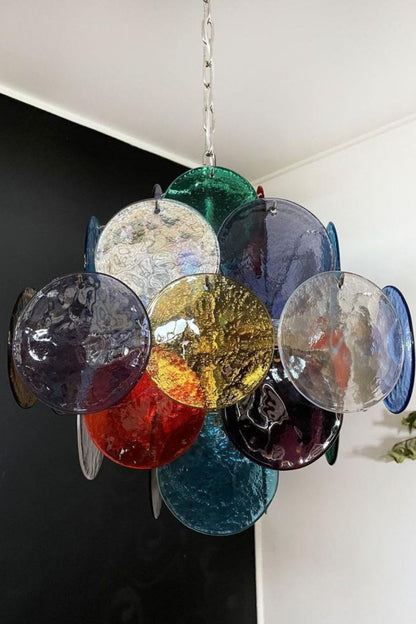Art Glass Disc Pendant Light - view 5 | everlamps
