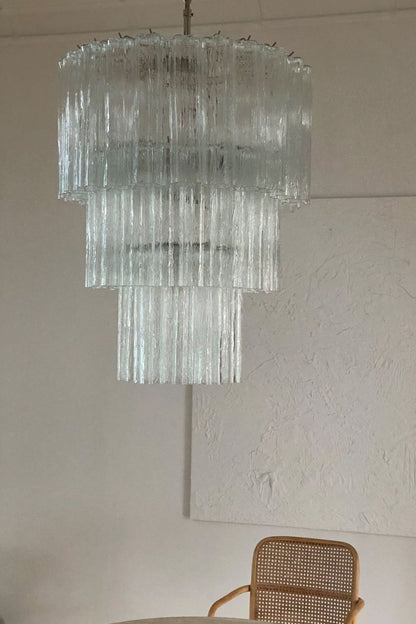 52-Tube Clear Art Glass Chandelier - view 5 | everlamps