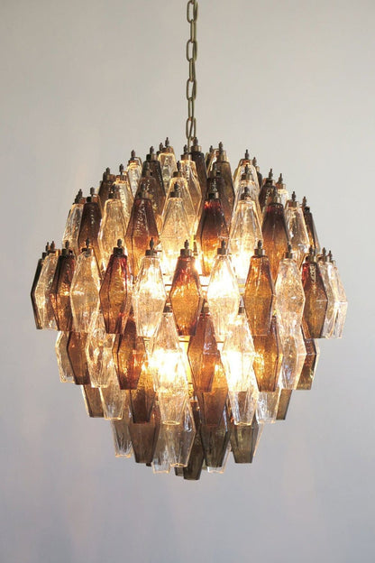 Art Poliedri Smoked Globe Chandelier - view 4 | everlamps