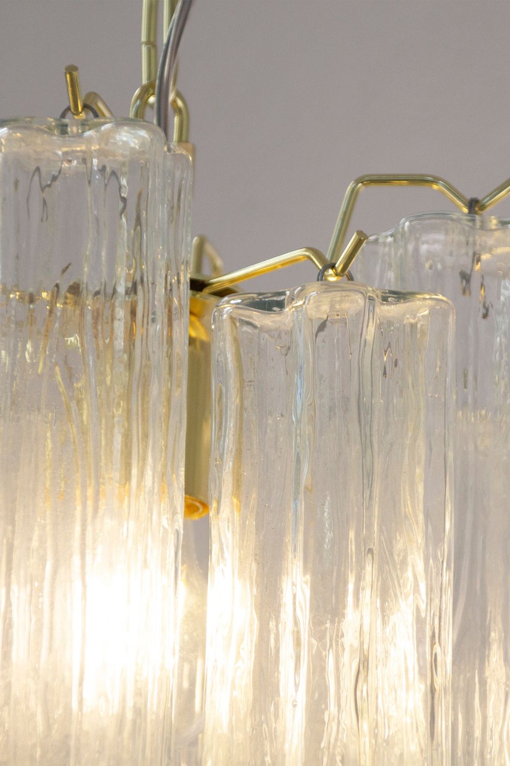 Vintage Art Glass Tronchi Pendant Light - view 8 | everlamps