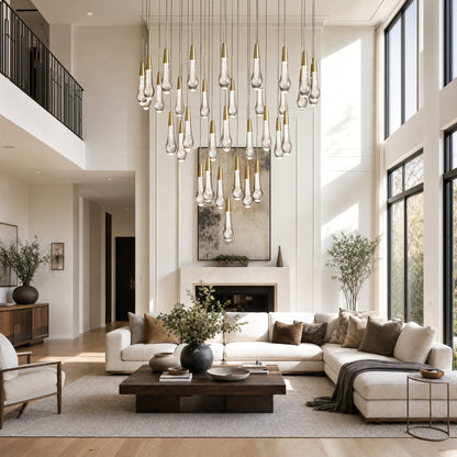 Soltaire Round Chandelier 17" 24" 36" 48"58"