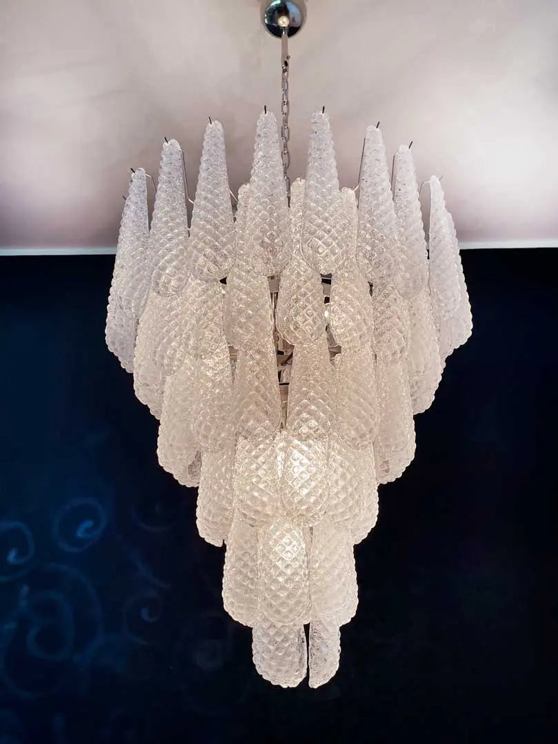 Murano Chandelier – Drop – Transparent