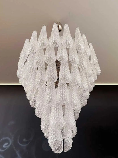 Murano Chandelier – Drop – Transparent
