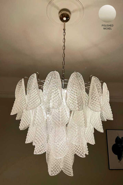 Rondini Transparent Art Glass Chandelier - view 18 | everlamps
