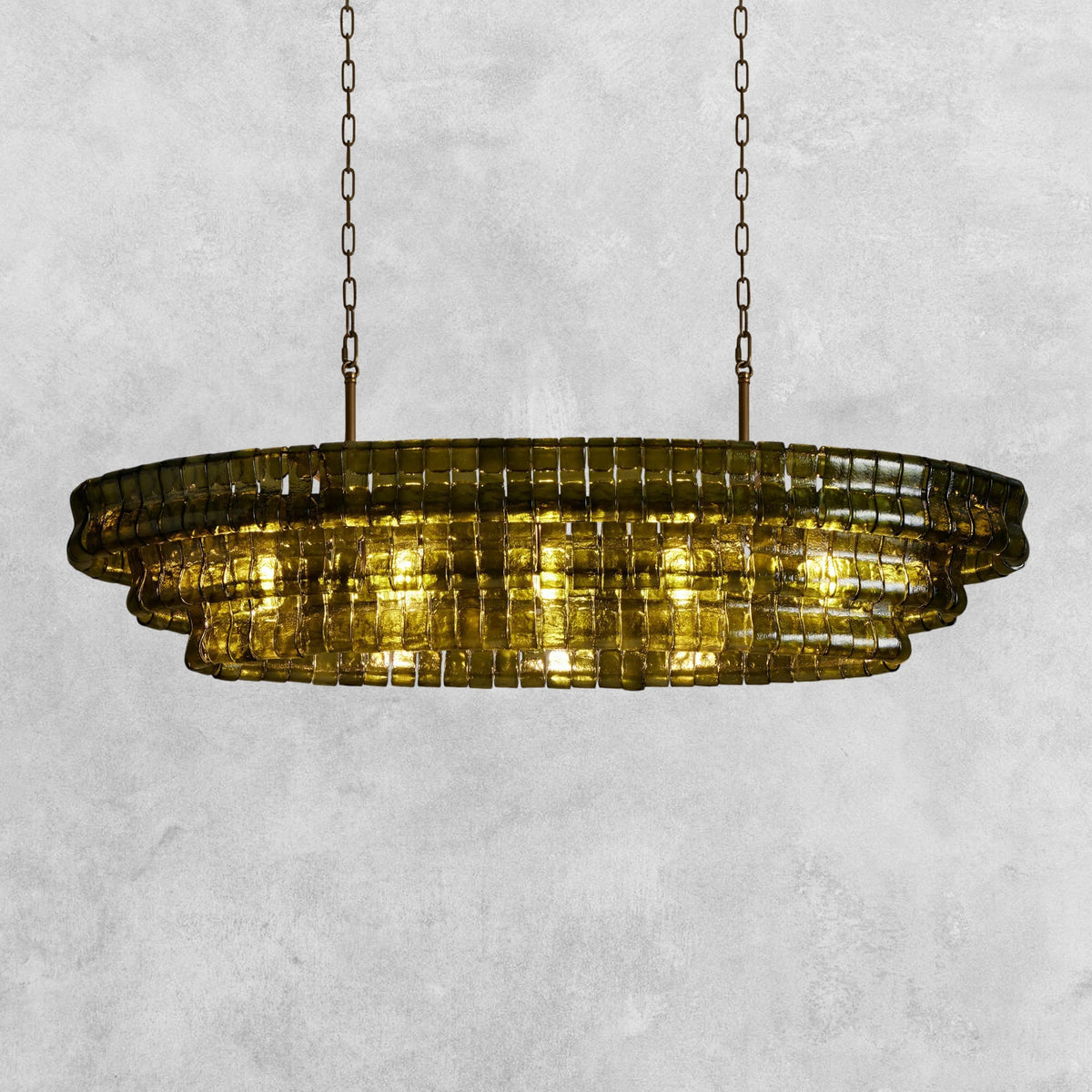 Ghiaccio Oval Chandelier