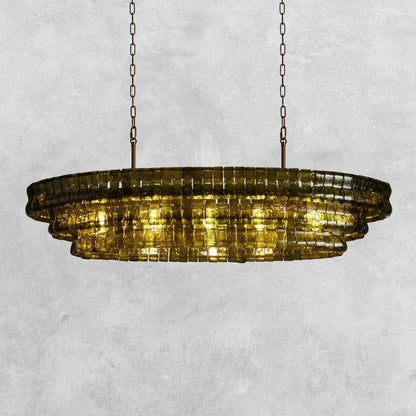 Ghiaccio Oval Chandelier