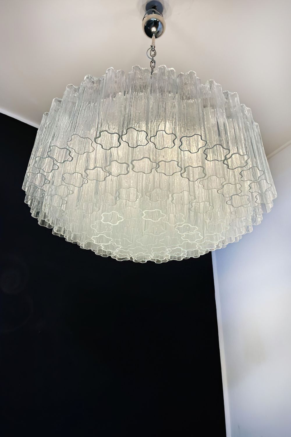 Handcrafted Art Crystal Tube Ceiling Light - view 4 | everlamps