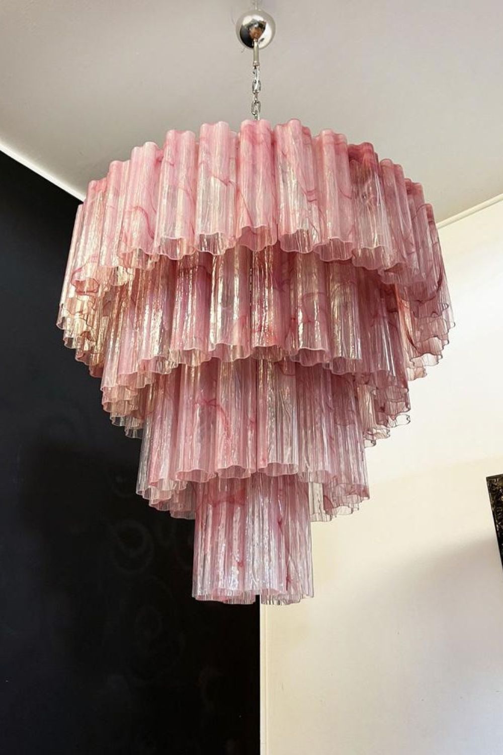 Art red cloud glass multi-layer chandelier - view 10 | everlamps