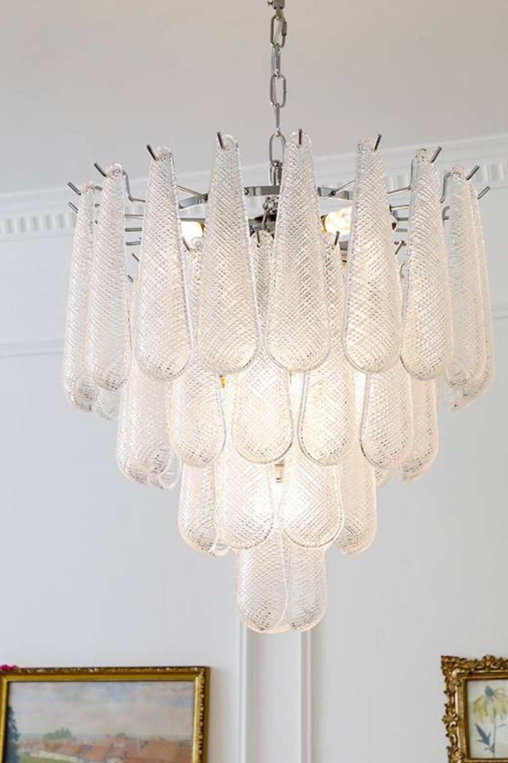 Murano Honeycomb Glass Chandelier - everlamps
