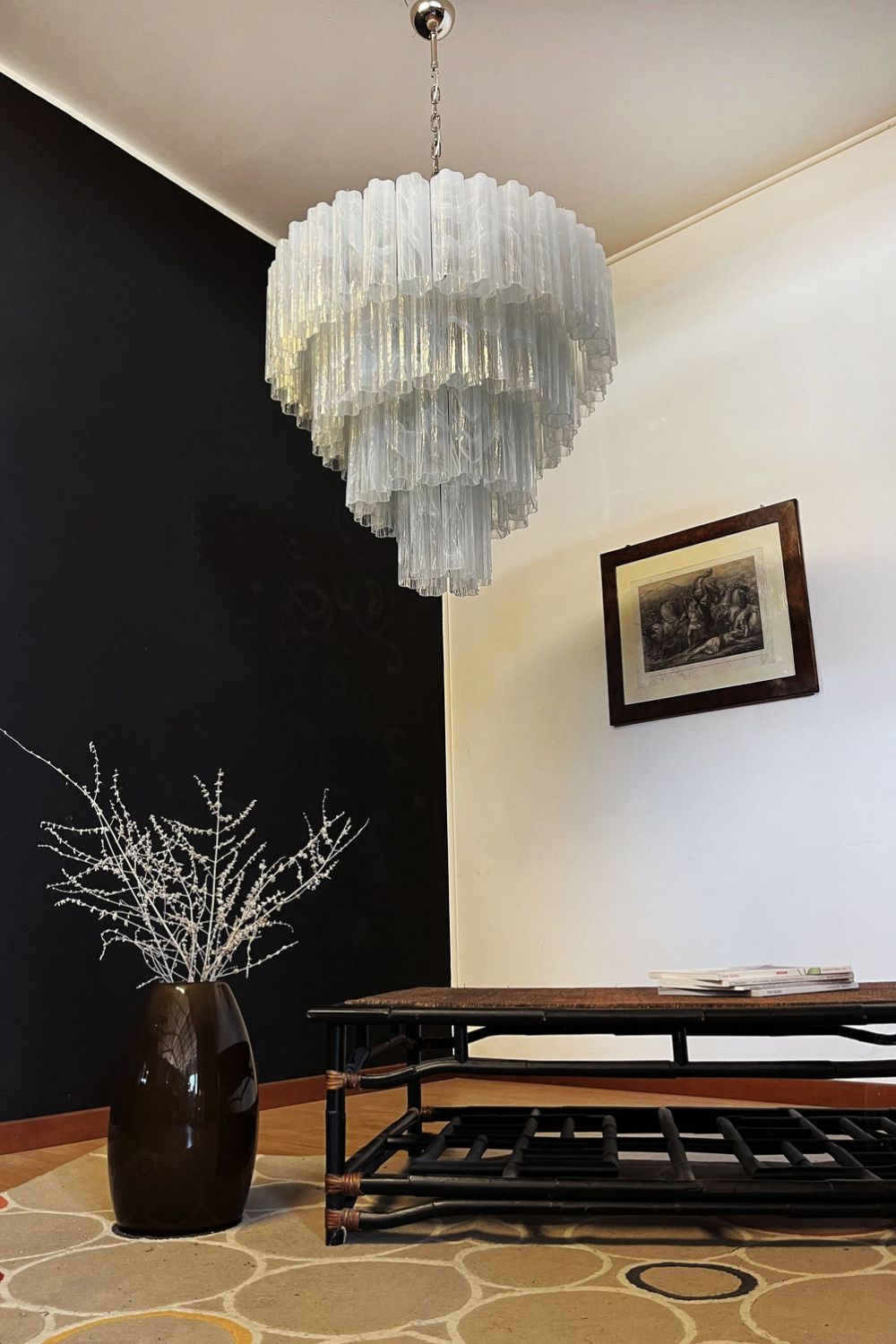 Art White Glass Tube Chandelier – 78 Pieces - view 5 | everlamps