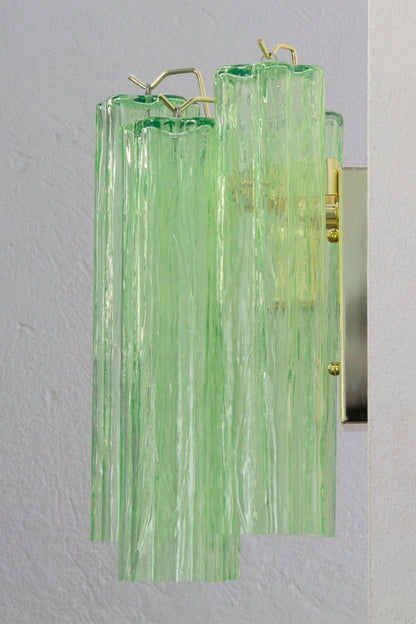 Bright Green Art Glass Wall Lamp - view 3 | everlamps