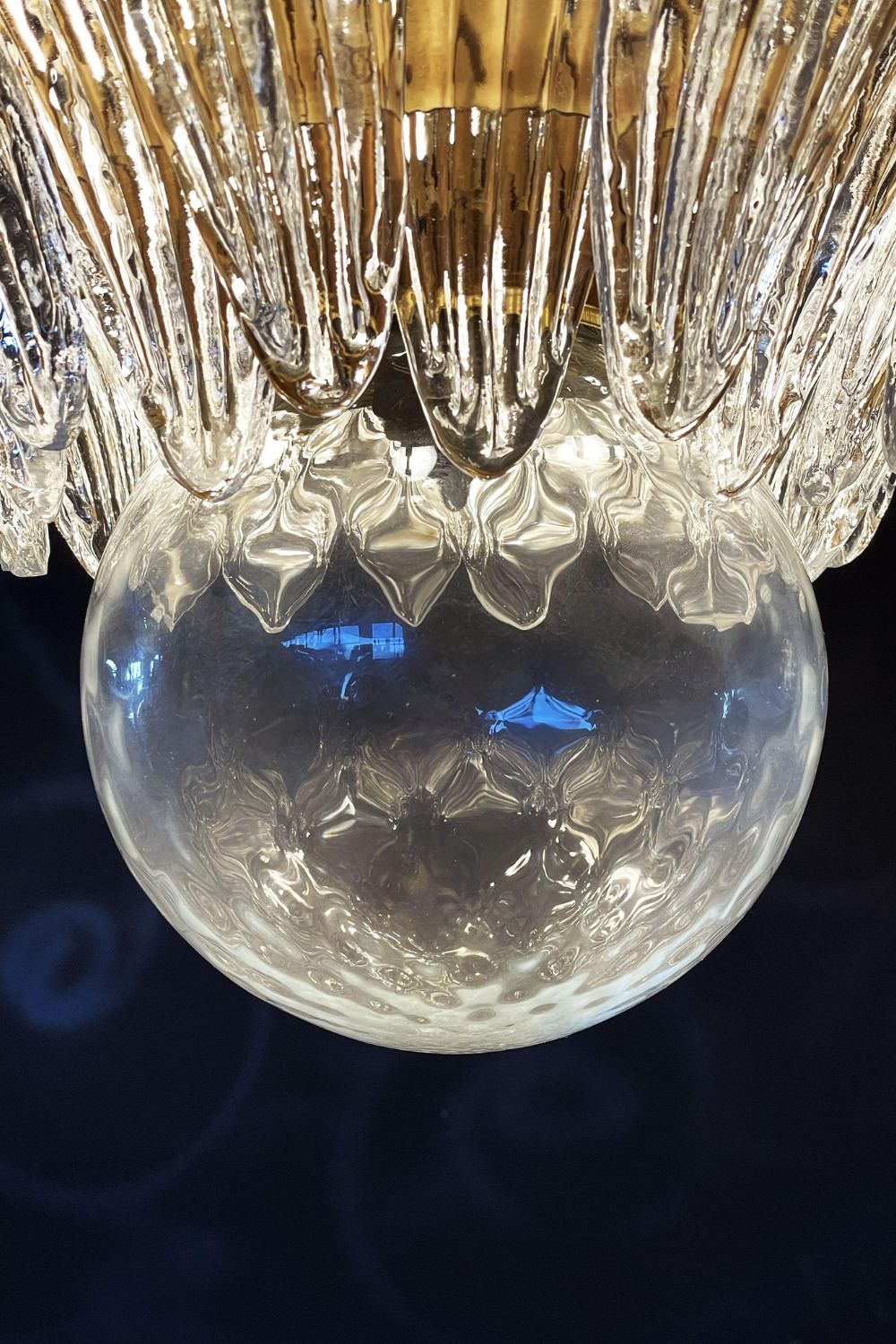 Italian Art Three-Tiered Palmette Chandelier - view 10 | everlamps