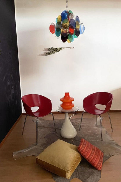 Art Glass Disc Pendant Light - view 4 | everlamps