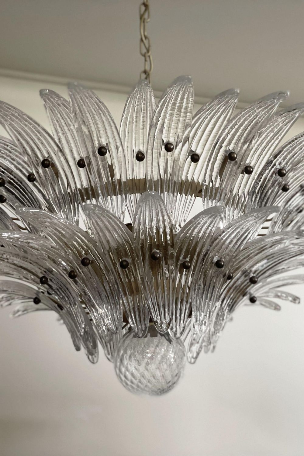 Original Art Palmette Crystal Chandelier - view 12 | everlamps