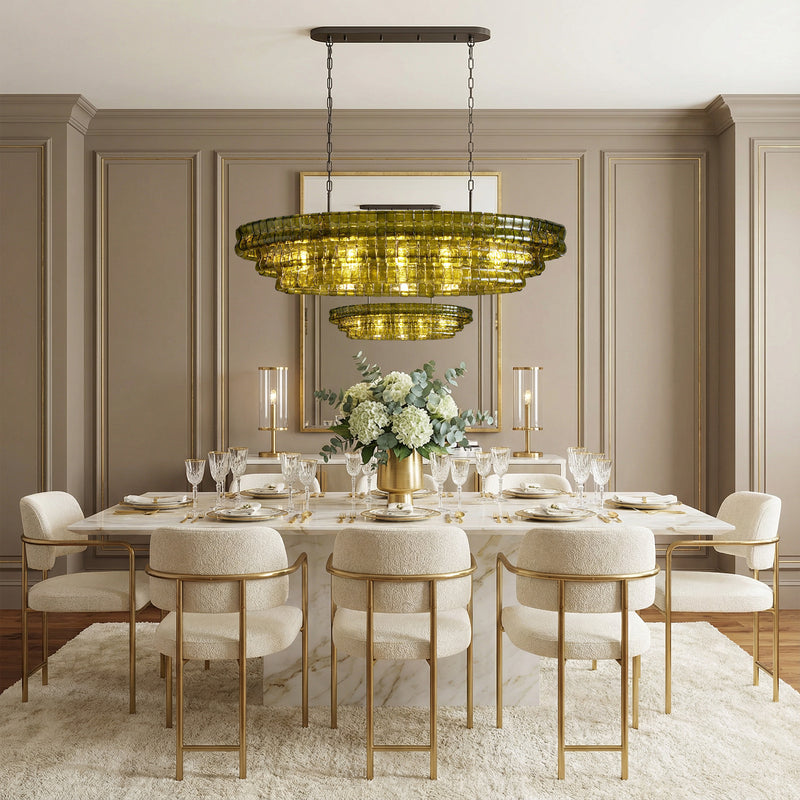 Ghiaccio Oval Chandelier