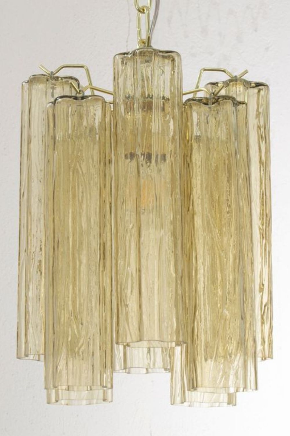 Italian Amber Art Tronchi Glass Pendant Light - view 4 | everlamps