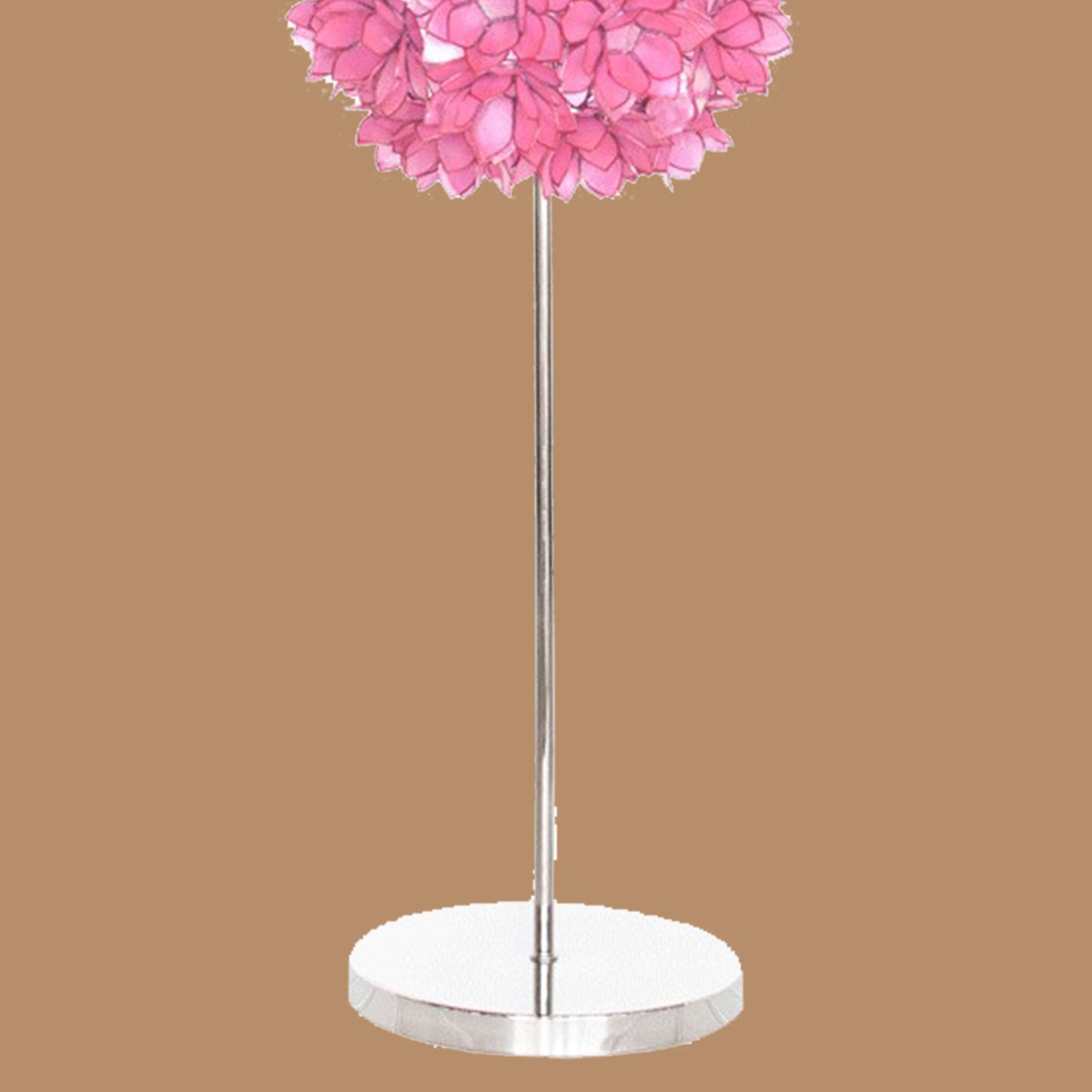 Pink Floral Floor Lamp