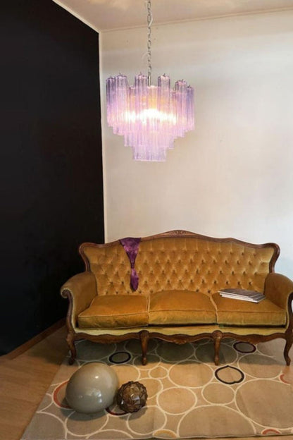 Amethyst Art Glass Pendant Chandelier - view 2 | everlamps