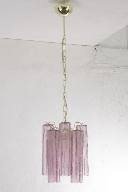 1990s Art Amethyst Glass Chandelier - view 4 | everlamps
