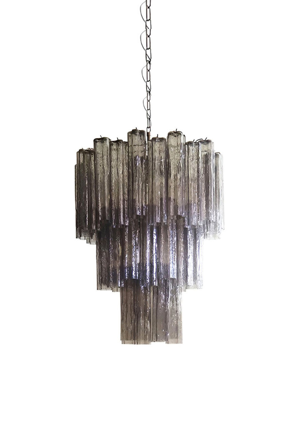Smoked three-tier Art chandelier | everlamps