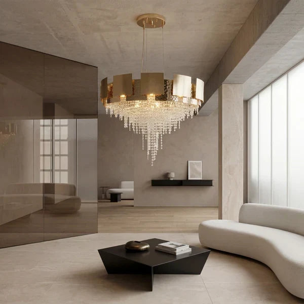 Amadeo Round Crystal Bead Chandelier