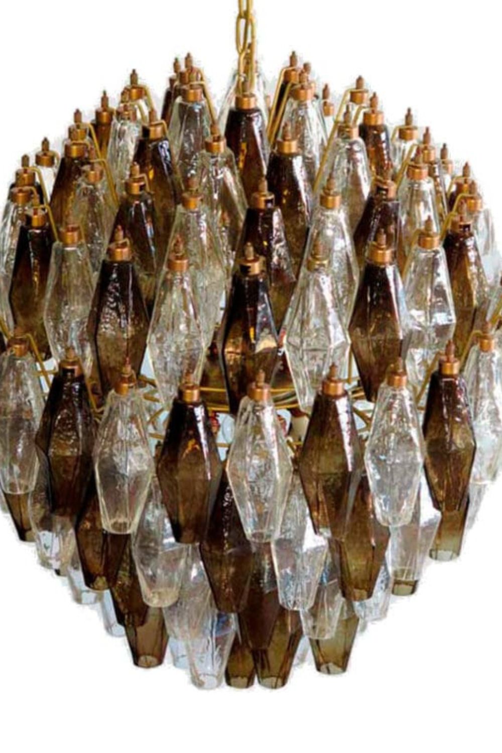 Art Poliedri Smoked Globe Chandelier - view 8 | everlamps
