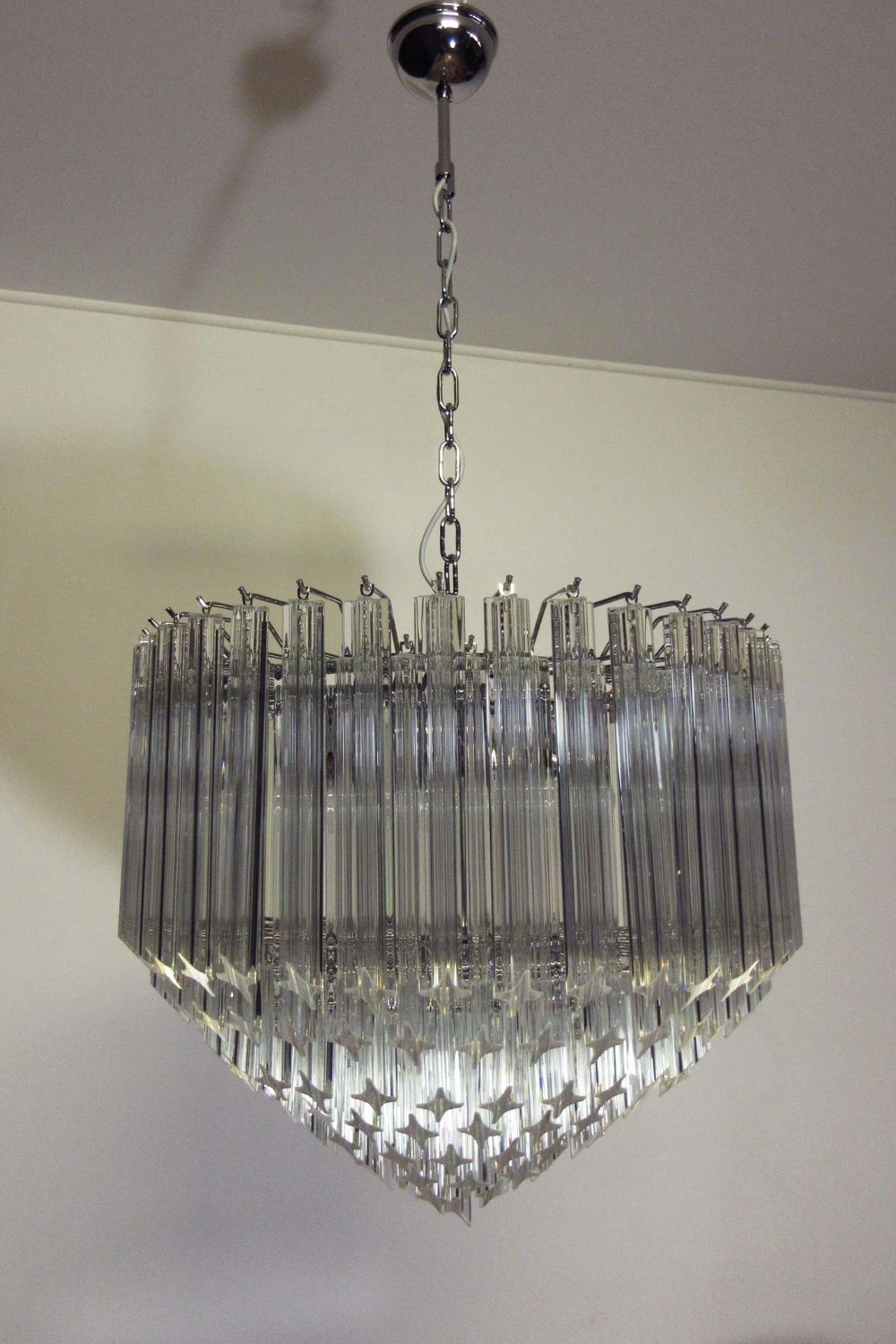 Contemporary Art Quadriedri Prism Chandelier - view 9 | everlamps