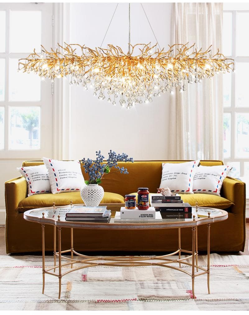 Teardrop Branch Tree Crystal Chandelier
