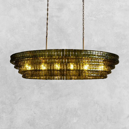 Ghiaccio Oval Chandelier