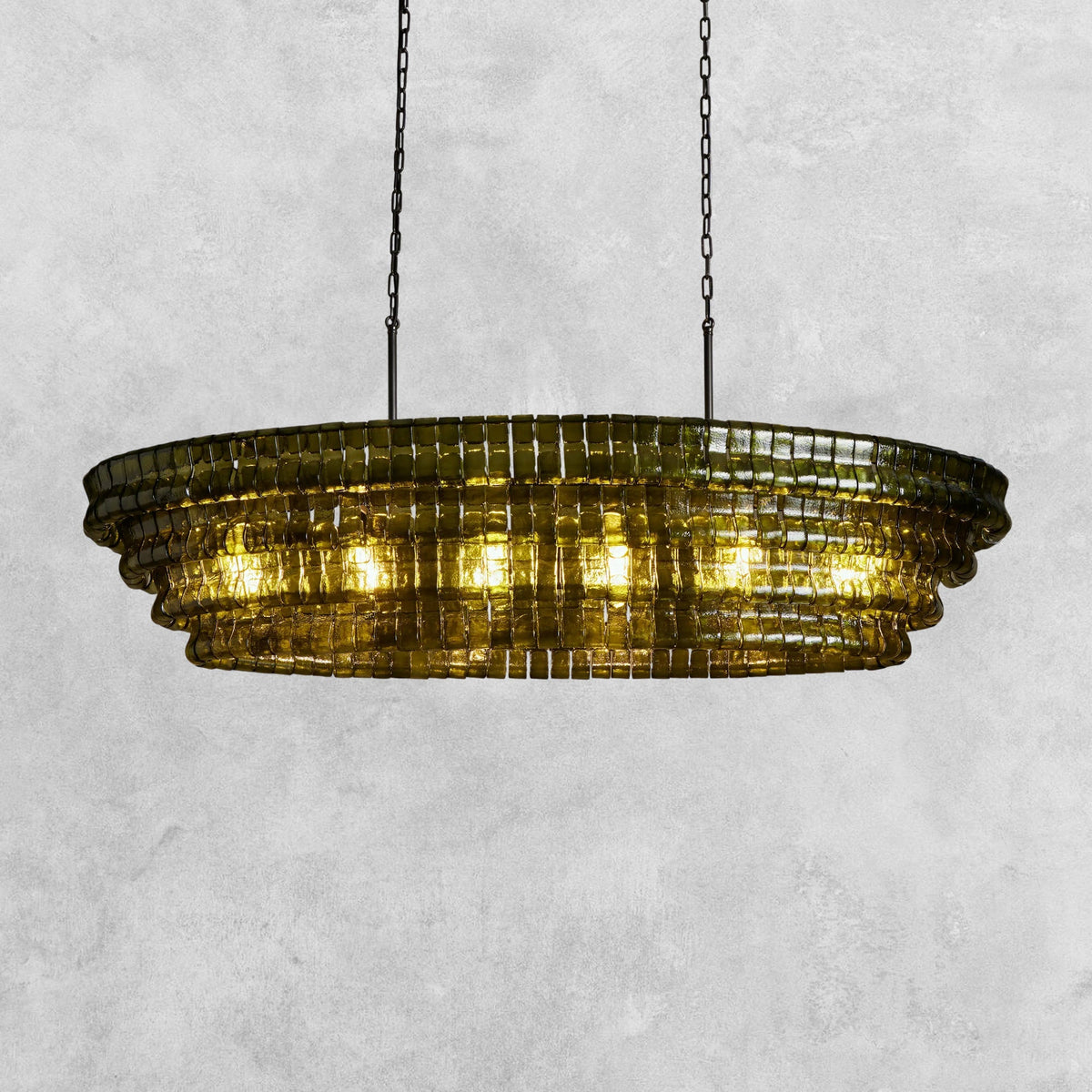 Ghiaccio Oval Chandelier