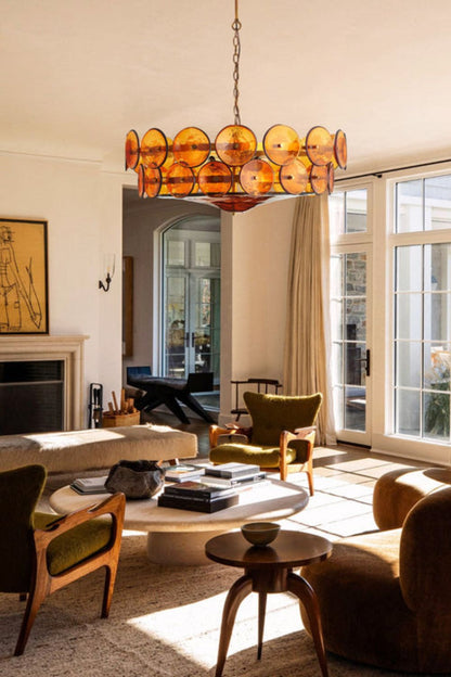 Italian Art glass Lorenzo chandelier - view 2 | everlamps