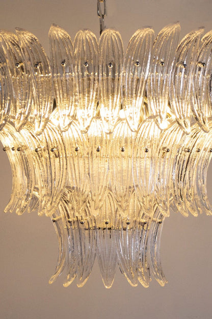 Italian Art Glass Palm Leaf Chandelier - view 8 | everlamps