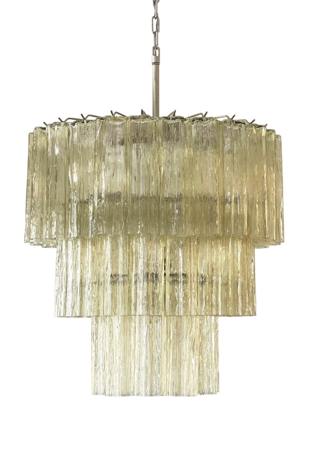 Amber Honey Art Glass Tube Chandelier - view 13 | everlamps