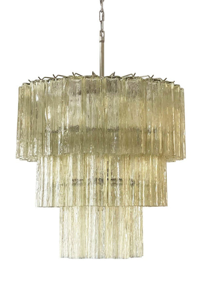 Amber Honey Art Glass Tube Chandelier - view 13 | everlamps
