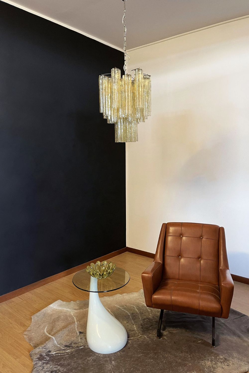Amber Art Crystal Tube Chandelier - view 5 | everlamps