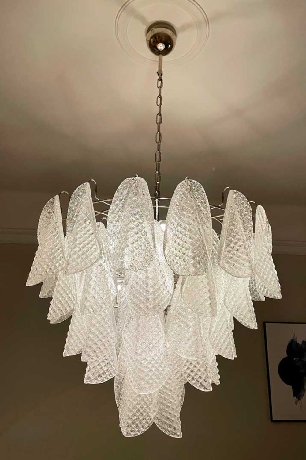 Rondini Transparent Art Glass Chandelier - view 4 | everlamps