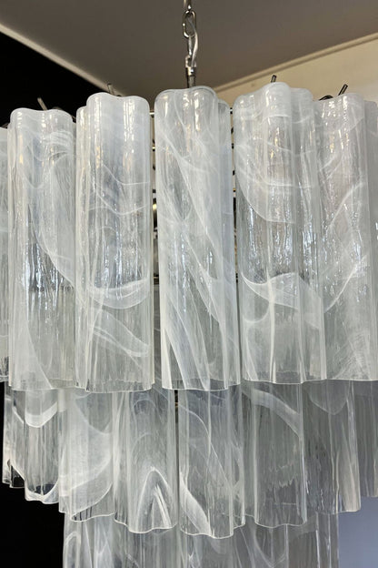 Art White Glass Tube Chandelier – 78 Pieces - view 13 | everlamps