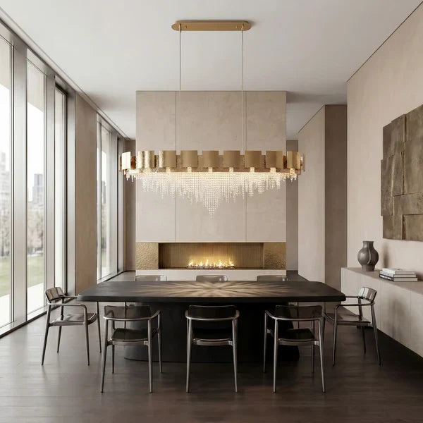 Amadeo Linear Crystal Bead Chandelier
