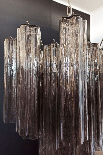 Smoked Art Glass 36-Tube Chandelier - view 9 | everlamps