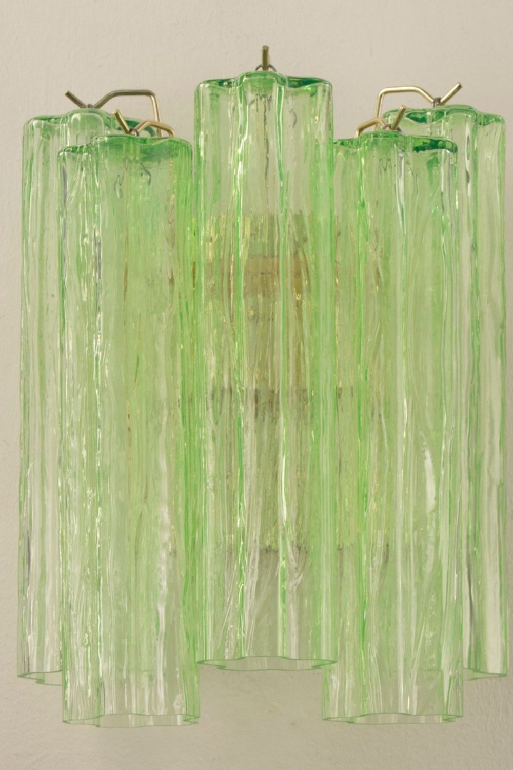Bright Green Art Glass Wall Lamp - view 4 | everlamps