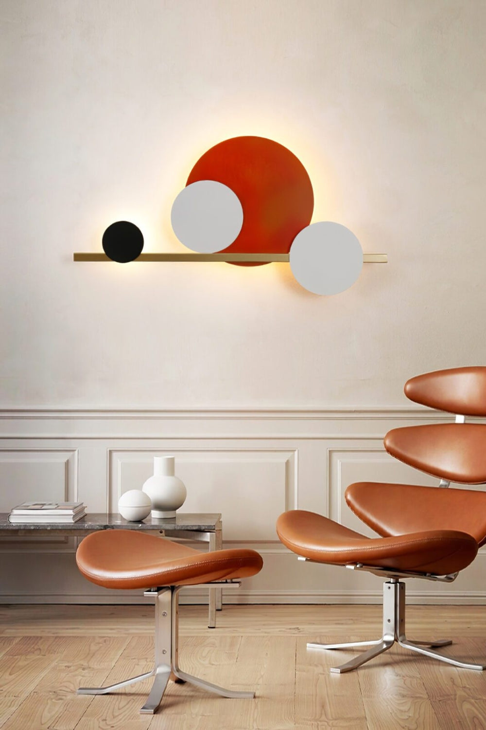 4 Circle LED Wall Light - view 2 | everlamps