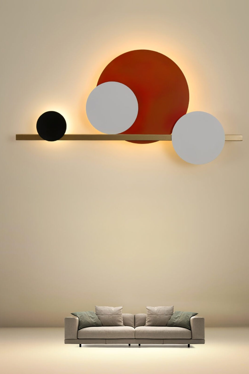 4 Circle LED Wall Light - view 7 | everlamps