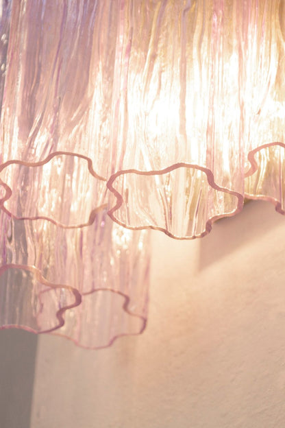 Handcrafted Art Violet Glass Wall Lamp - view 9 | everlamps