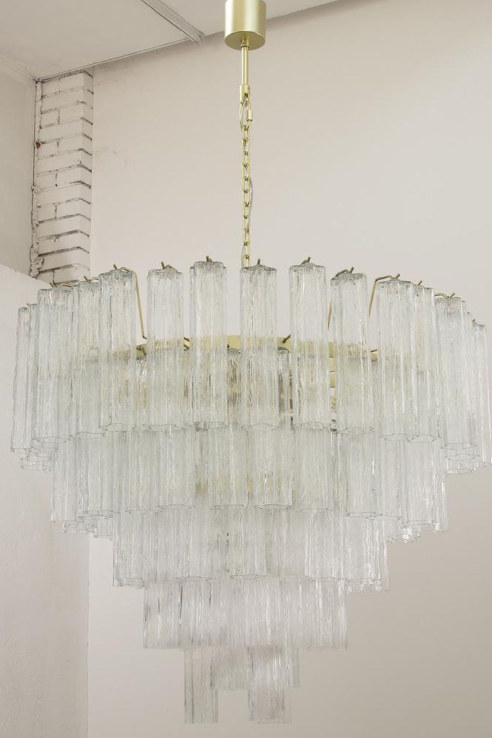 1990s Tronchi Art Glass Cascade Chandelier - view 4 | everlamps