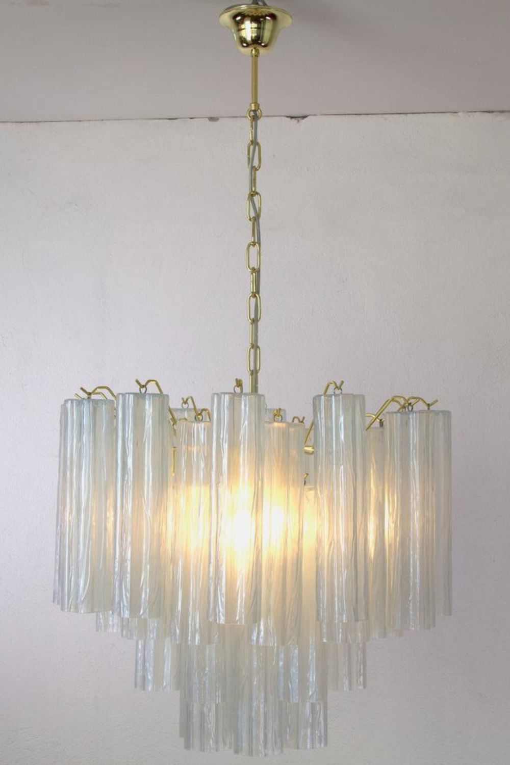 1990s Vintage Italian Opaline Glass Pendant Light - view 3 | everlamps