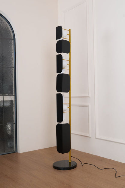 Leagan Stacked Panel Modern Floor Light - view 6 | everlamps