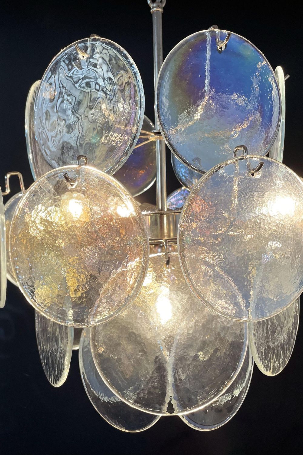 Iridescent Mid-Century Modern Art Chandelier - view 7 | everlamps