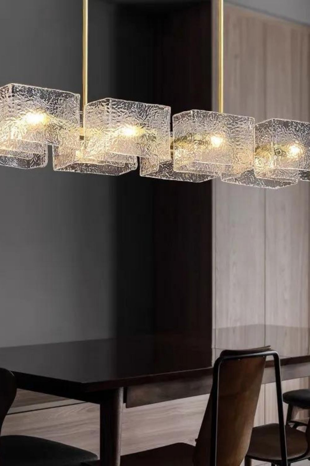 long water ripple Chandelier - view 3 | everlamps