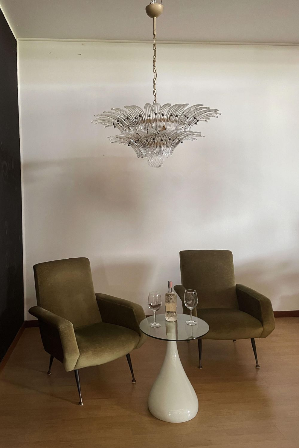 Original Art Palmette Crystal Chandelier - view 6 | everlamps